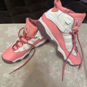 Nike Pink and White Girls' Athletic Sneakers